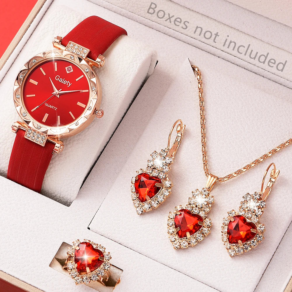 Elegant Fashion Watch & Jewelry Set