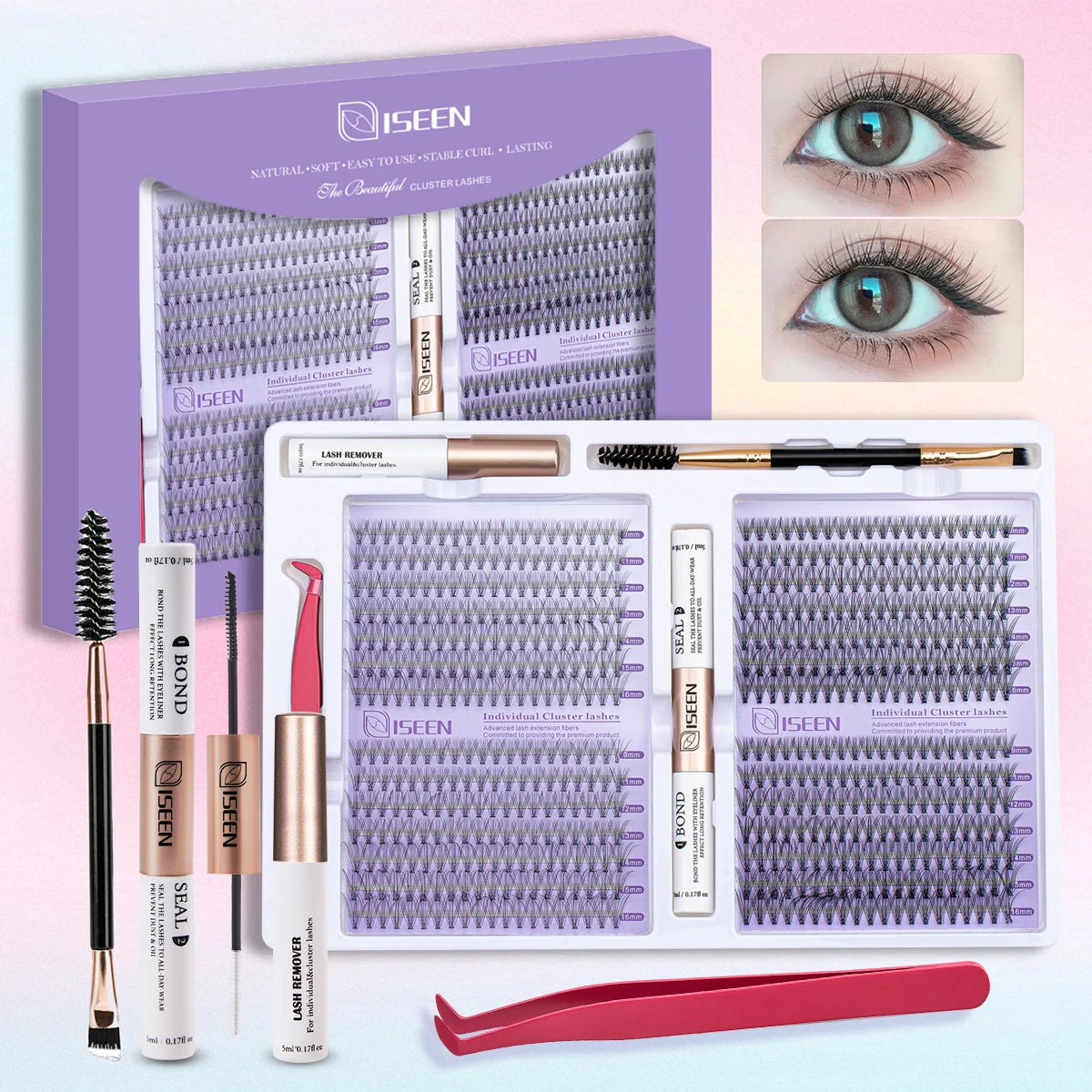 Faux Eyelash Cluster Kit