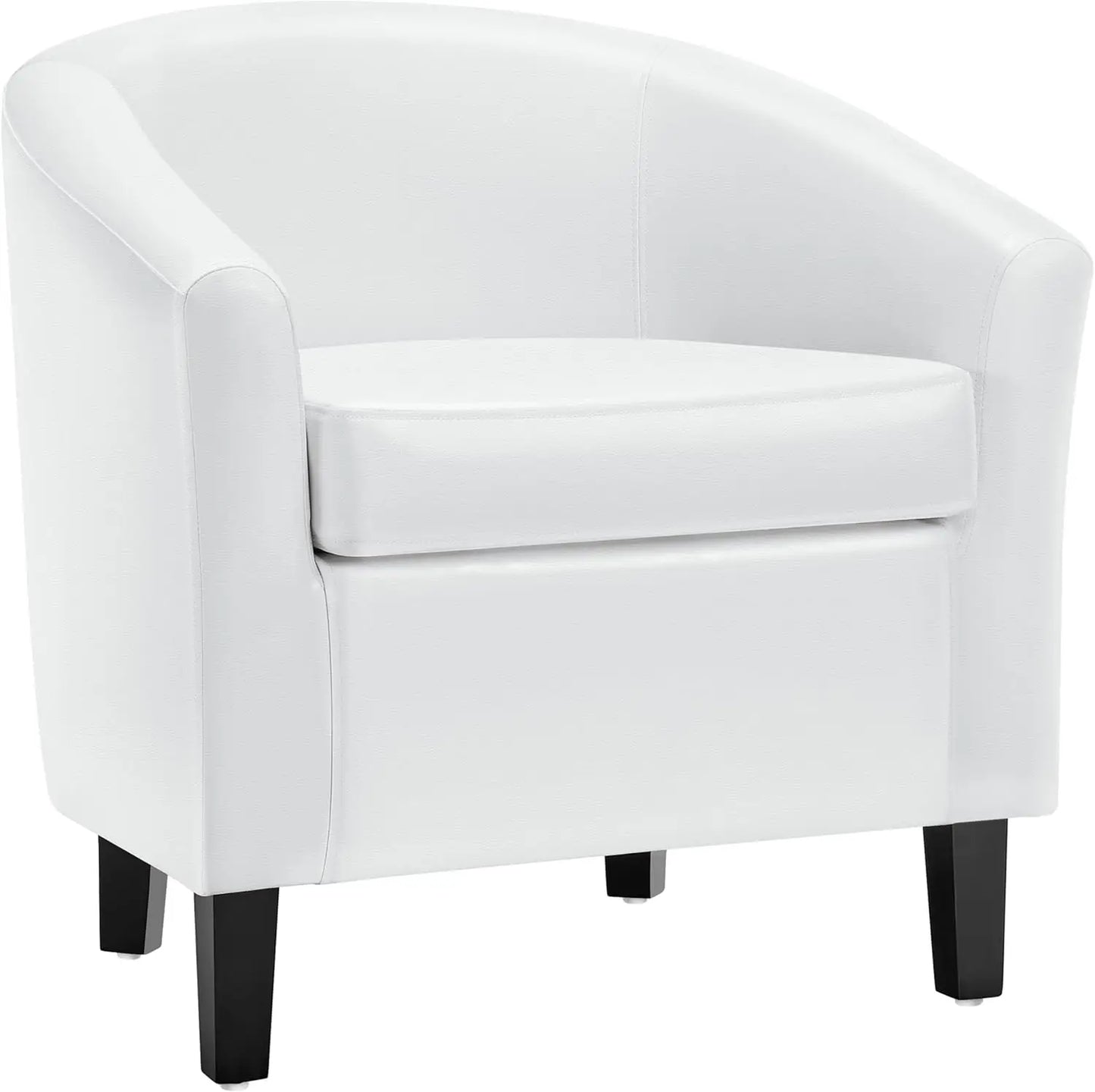 Modern Faux Leather Club Chair