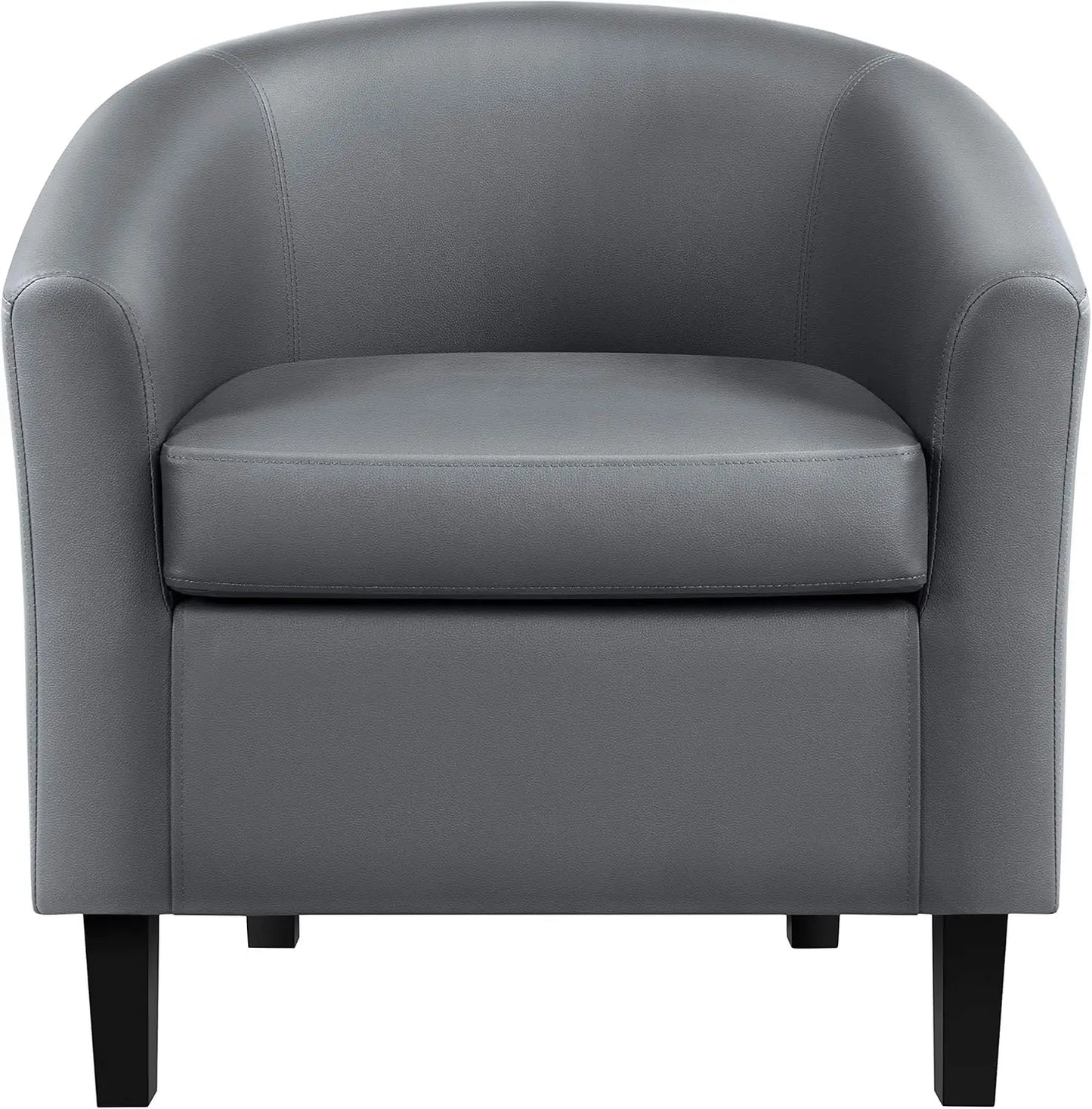 Modern Faux Leather Club Chair