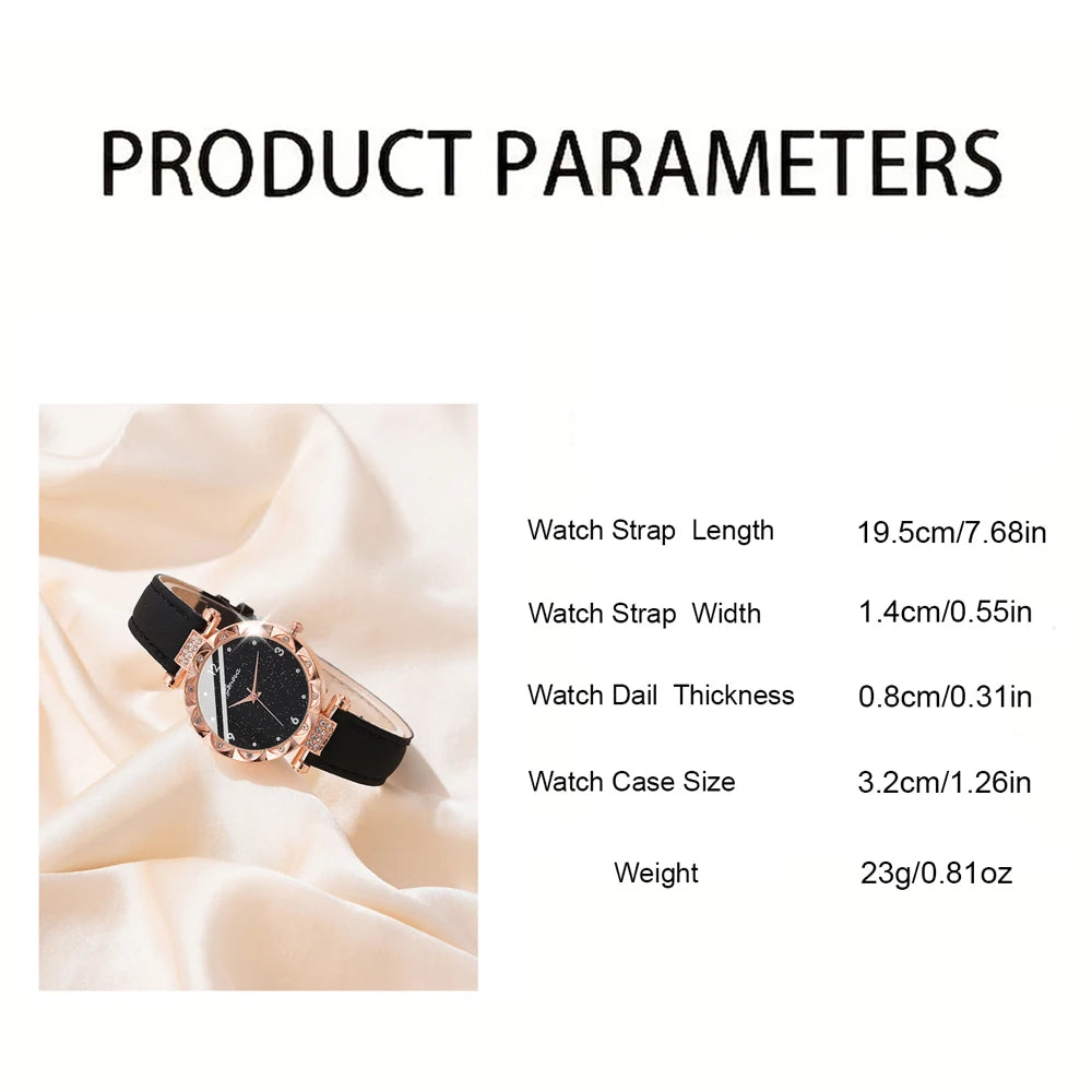 Elegant Fashion Watch & Jewelry Set