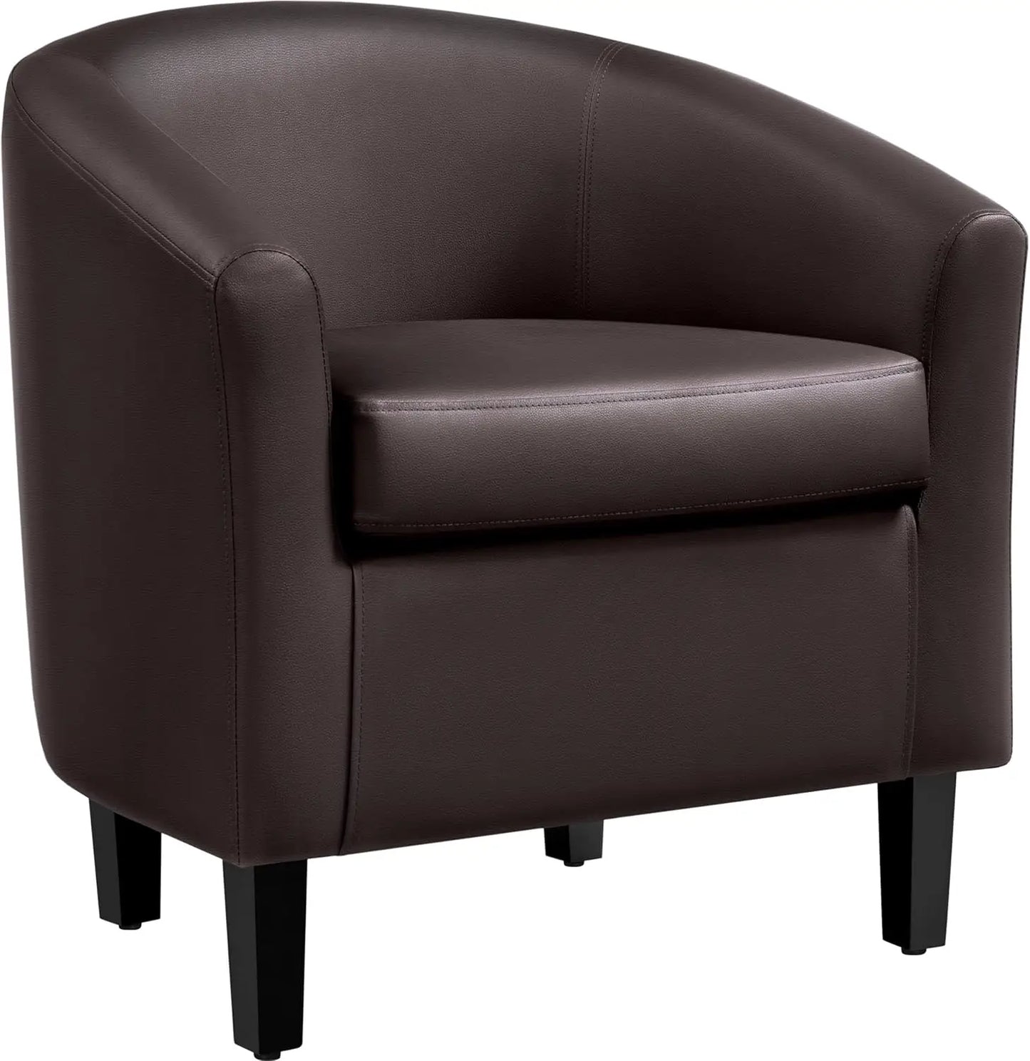 Modern Faux Leather Club Chair