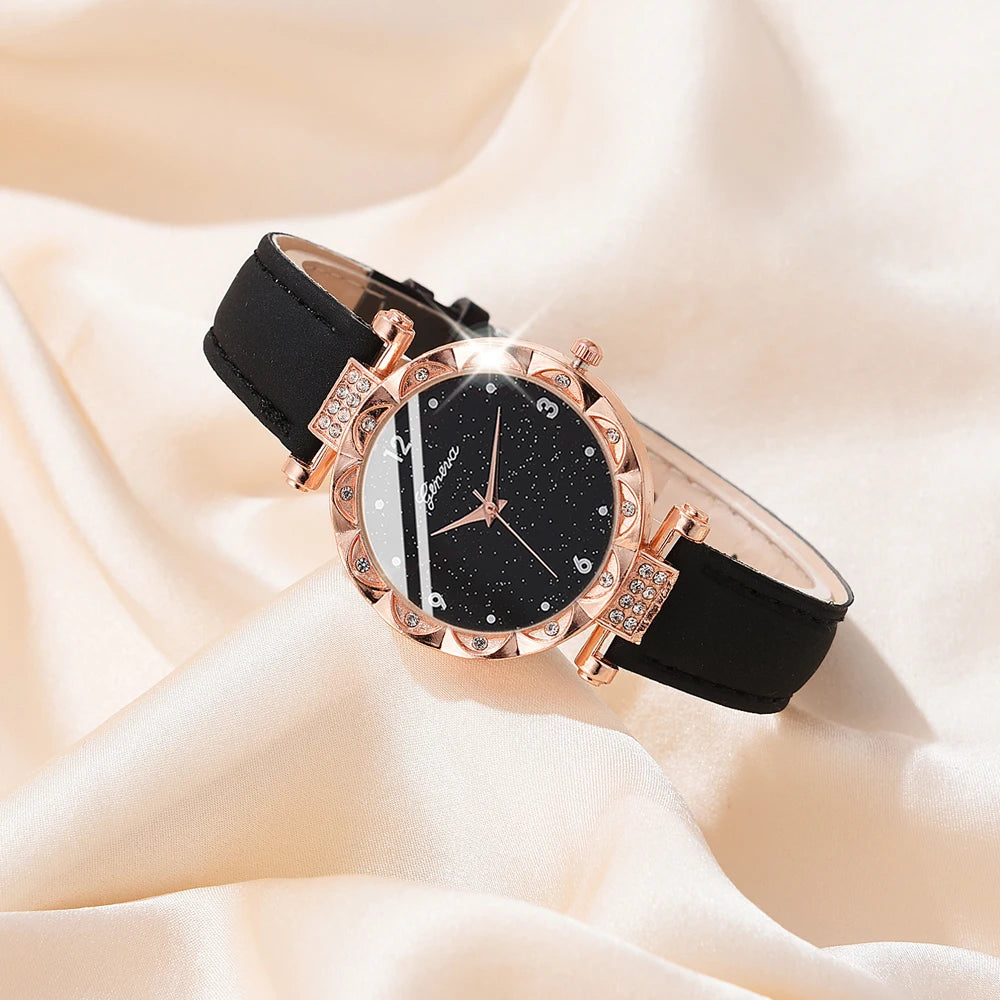 Elegant Fashion Watch & Jewelry Set