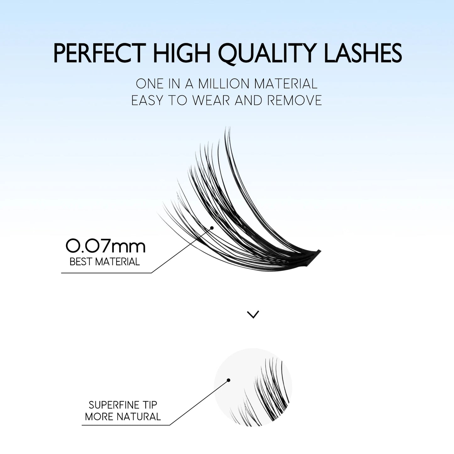 Lash Extension Kit Individual Lashes Cluster Mix Eyelashes