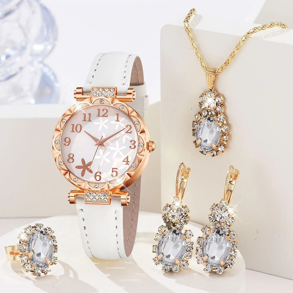 Elegant Fashion Watch & Jewelry Set