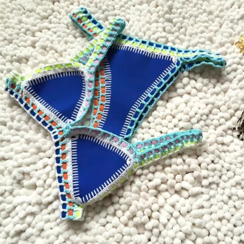 Vibrant Reversible Handknitted Bikini