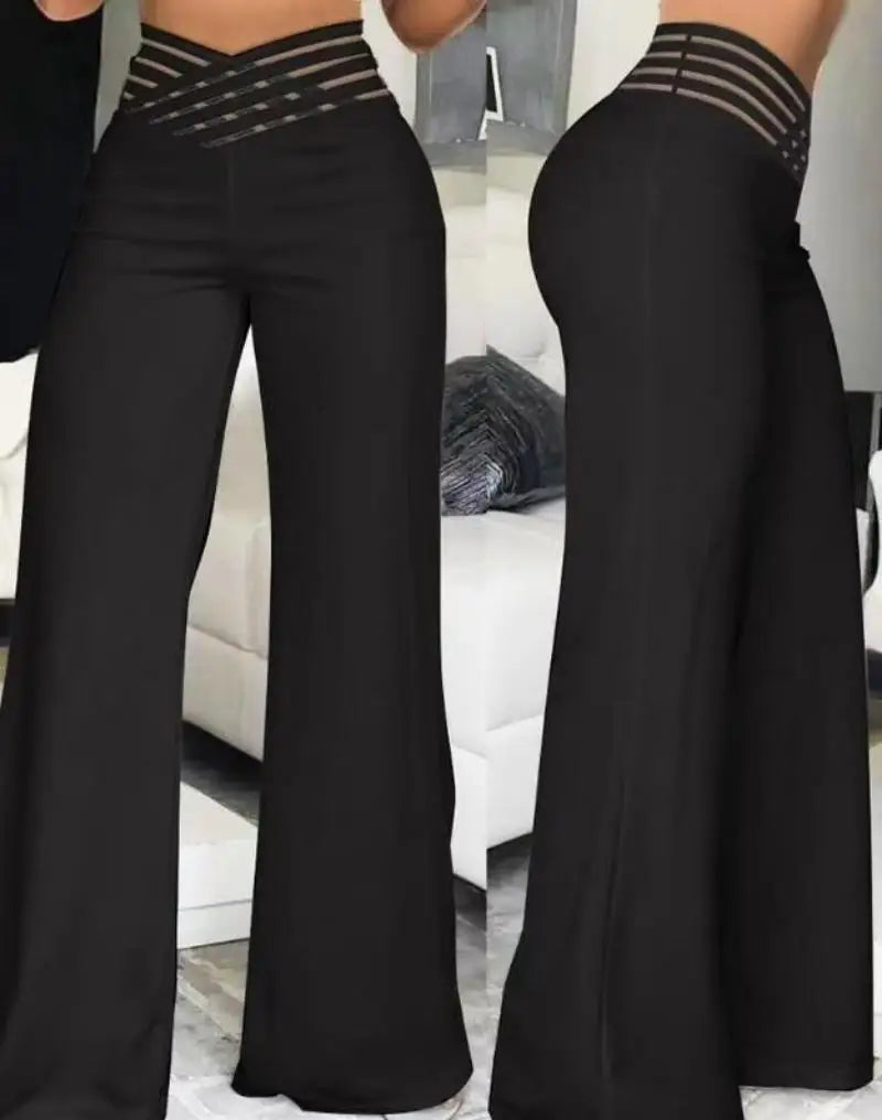 High Waist Wide Leg Pants
