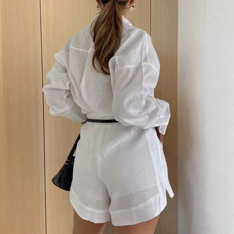 Essential Long Sleeve Short Set