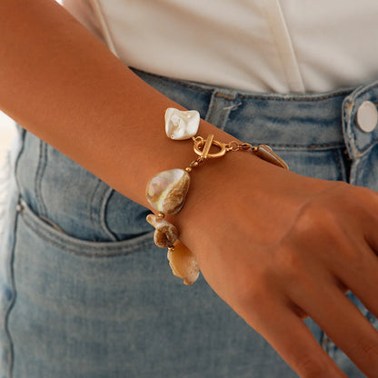 Starfish & Conch Shell Pendant Necklace