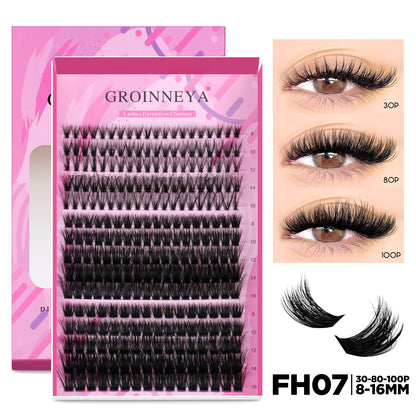 Lash Extension Kit Individual Lashes Cluster Mix Eyelashes