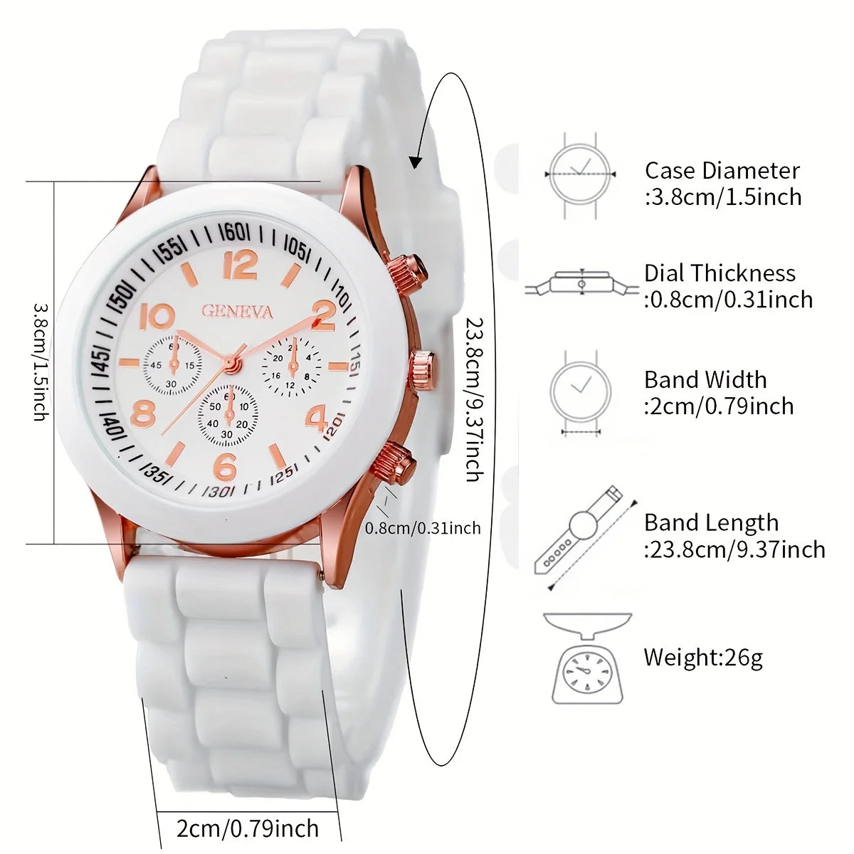 Heart & Pearls Accessory Set / Quartz Watch Trio