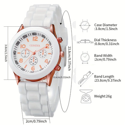 Heart & Pearls Accessory Set / Quartz Watch Trio