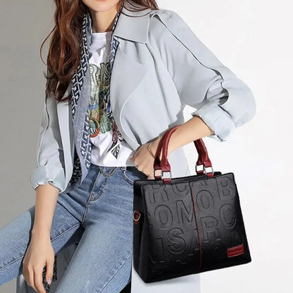 Vegan Leather Monogram Tote