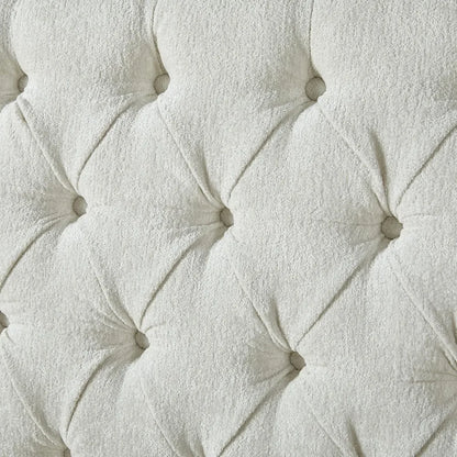 Chenille Upholstered Sleigh Bed
