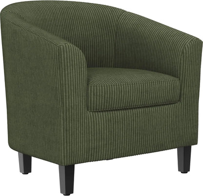 Modern Faux Leather Club Chair