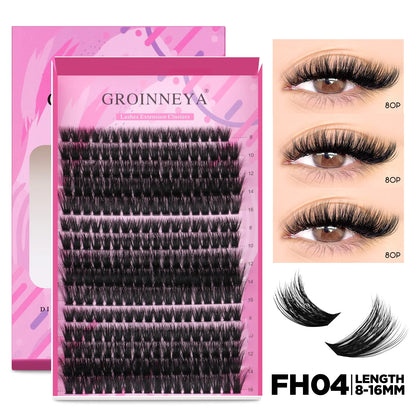 Lash Extension Kit Individual Lashes Cluster Mix Eyelashes