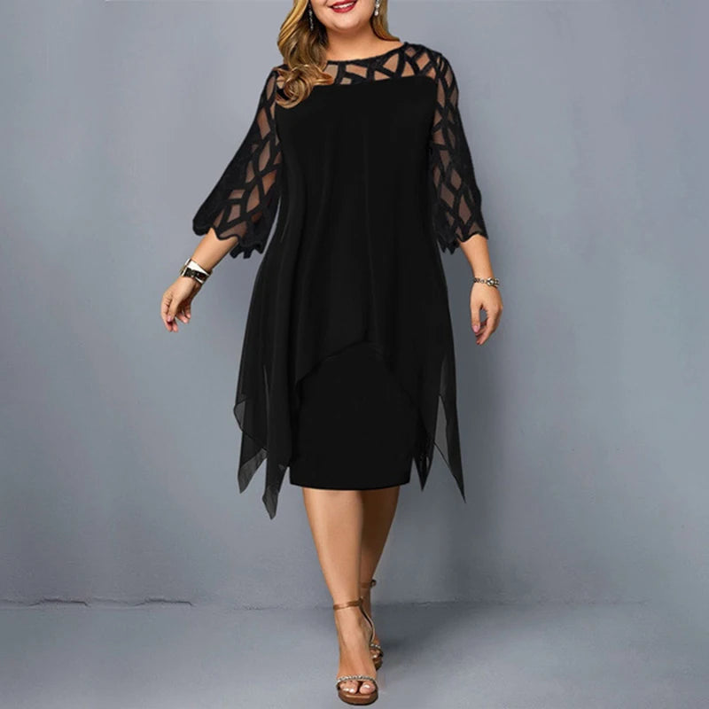 Chiffon Midi Dress