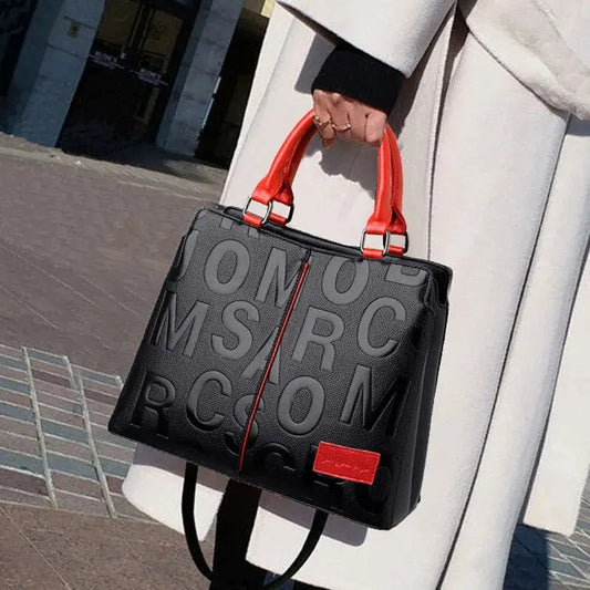 Vegan Leather Monogram Tote