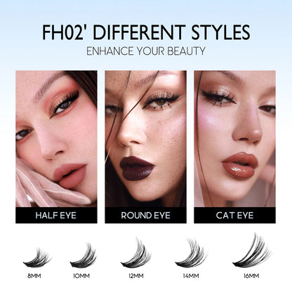 Lash Extension Kit Individual Lashes Cluster Mix Eyelashes