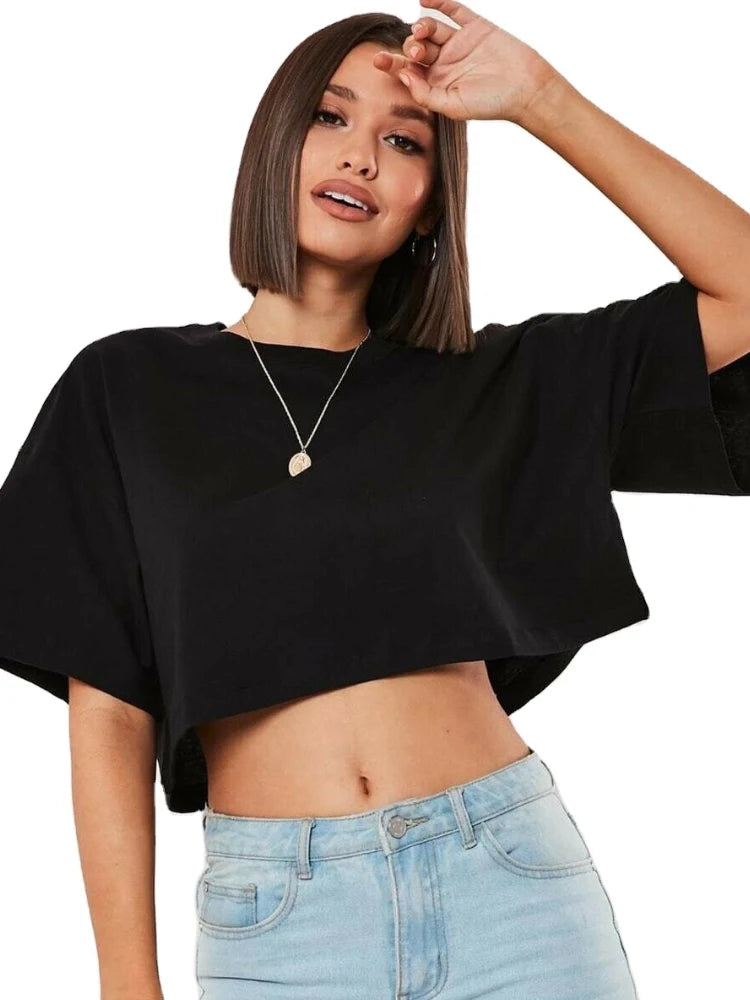 Crop Short Sleeve T-shirt