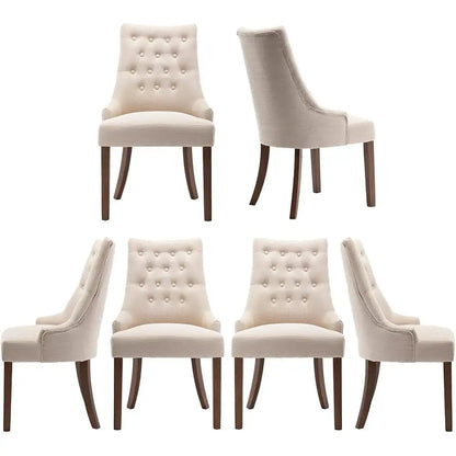 Modern Wingback Dining Chairs Set of 6