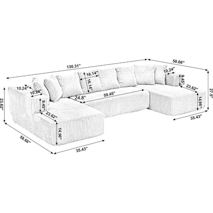 Modest Sectional Floor Sofa