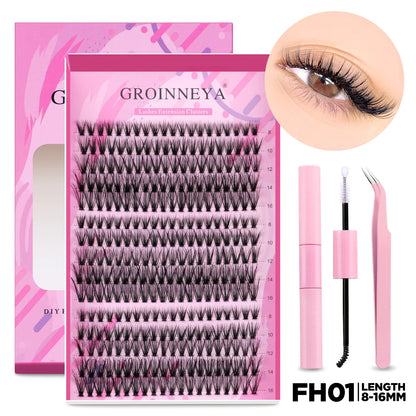 Lash Extension Kit Individual Lashes Cluster Mix Eyelashes