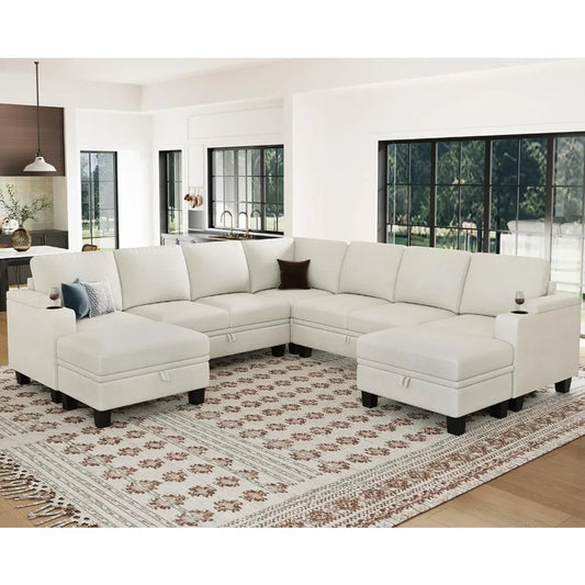 Modular Sectional Sofa with Storage