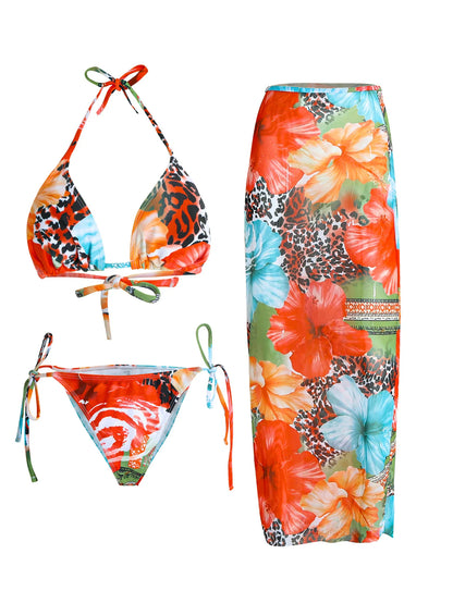 Tropical 3 Piece Swimwear Set