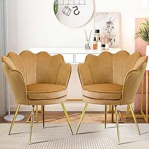 Shell Back Accent Chairs/ Set of 2