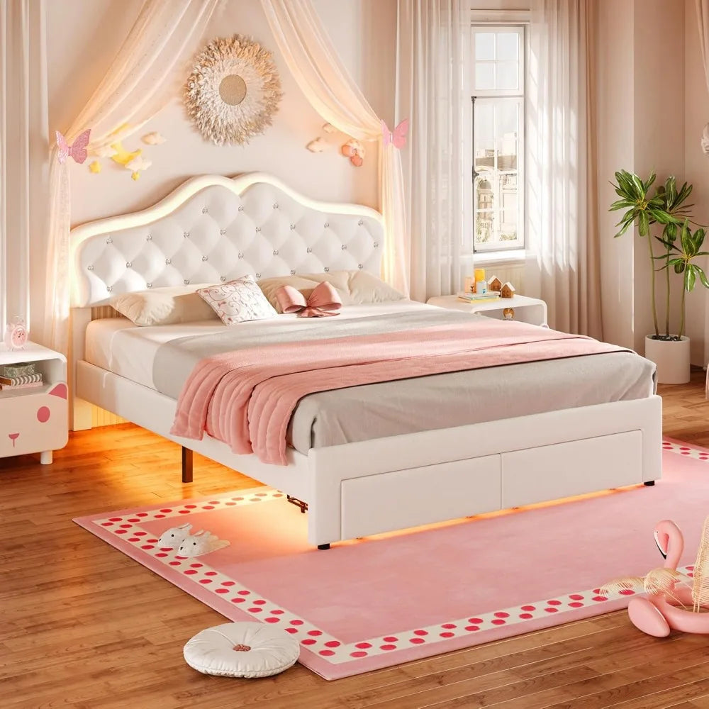 Princess Bed & LED Lights
