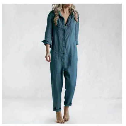 Vintage Linen Jumpsuit