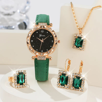 Elegant Fashion Watch & Jewelry Set