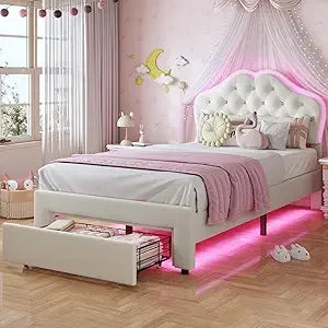 Princess Bed & LED Lights