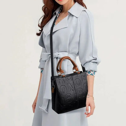 Vegan Leather Monogram Tote