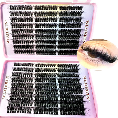 Faux Mink Eyelashes 540Cluster C Curled 9-16mm