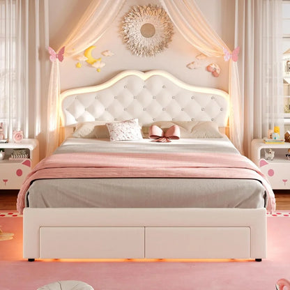 Princess Bed & LED Lights