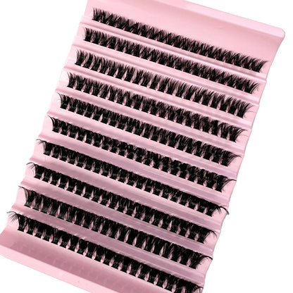 Faux Mink Eyelashes 540Cluster C Curled 9-16mm