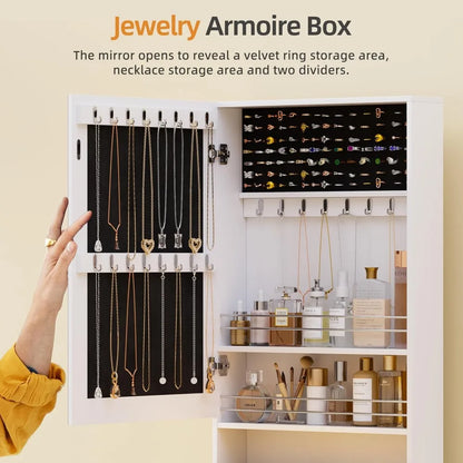 Compact Vanity with Lights, Mirror & Jewelry Storage