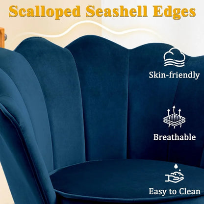 Shell Back Accent Chairs/ Set of 2