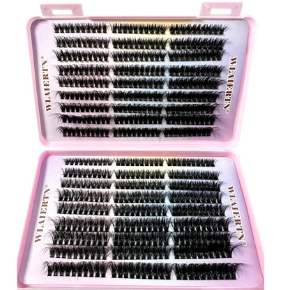 Faux Mink Eyelashes 540Cluster C Curled 9-16mm