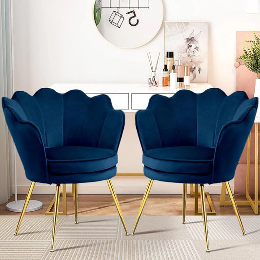 Shell Back Accent Chairs/ Set of 2