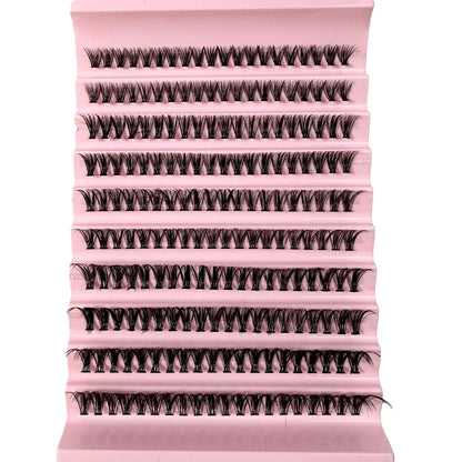 Faux Mink Eyelashes 540Cluster C Curled 9-16mm