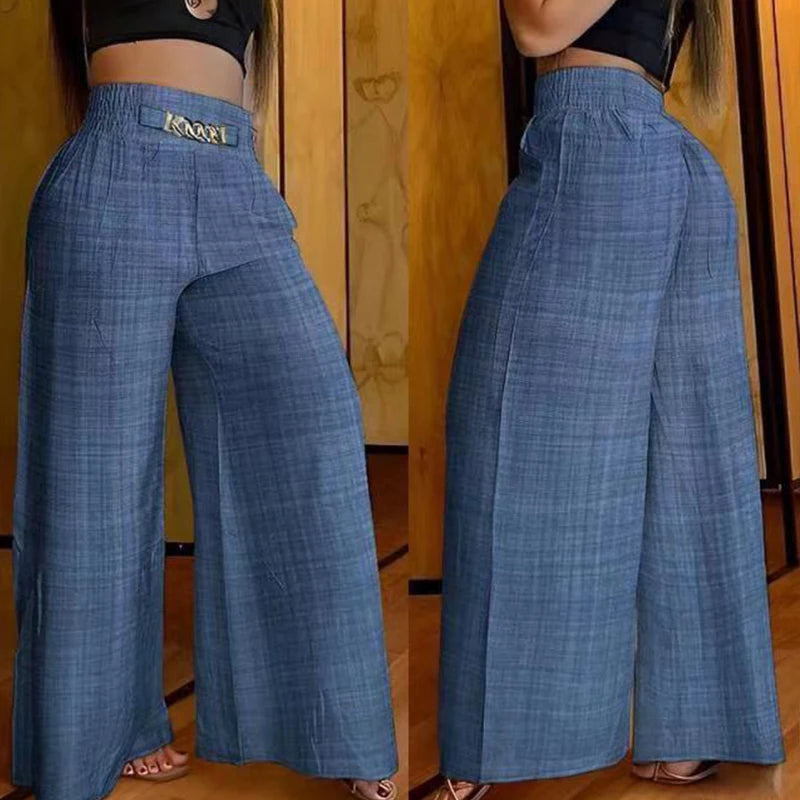 High Waist Wide Leg Pants