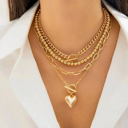 Heart Pendent Choker Set