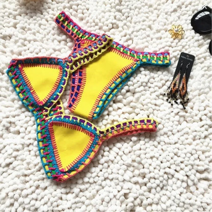 Vibrant Reversible Handknitted Bikini