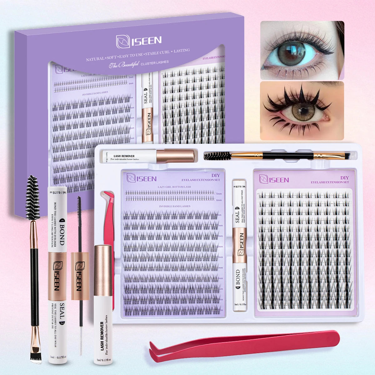 Faux Eyelash Cluster Kit
