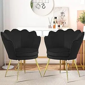 Shell Back Accent Chairs/ Set of 2