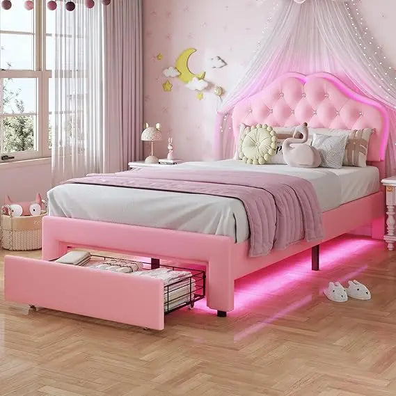 Princess Bed & LED Lights