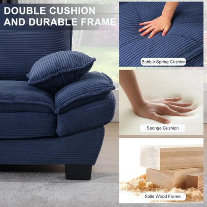 Comfy Corduroy Loveseat